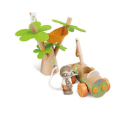 Jucarie din lemn - Plantarea copacilor E-car (7 piese)