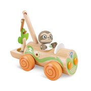 Jucarie din lemn - Plantarea copacilor E-car (7 piese)