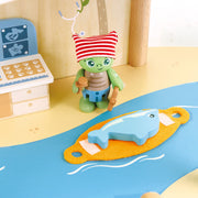 Jucarie din lemn - Set de joaca salvarea oceanelor (48 piese)