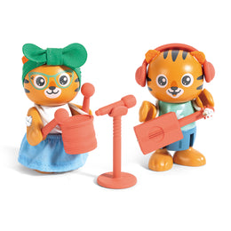 Jucarie din lemn - Milo & Melody (11 piese)