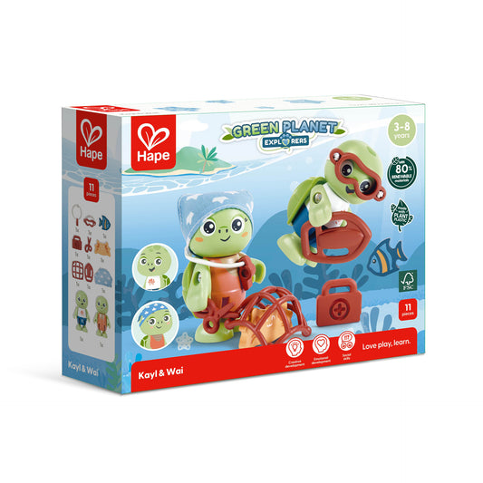 Jucarie din lemn - Kayl & Wai (11 piese)