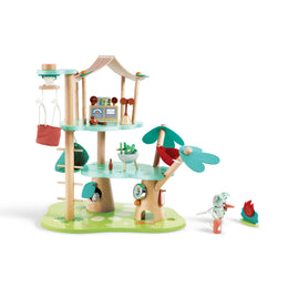 Jucarie din lemn - Sediul padurarului (21 piese)