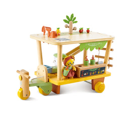 Jucarie din lemn - Magazinul de sucuri Eco (26 piese)