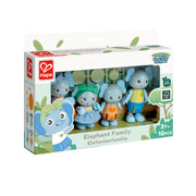 Jucarie din lemn - Familia de elefanti de jucarie (10 piese)