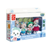 Jucarie din lemn pentru copii - Familia de ursi polari (10 piese)