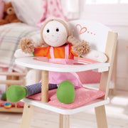 Jucarie din lemn - Scaun inalt pentru papusi