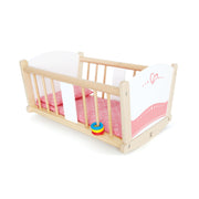 Jucarie din lemn pentru copii - Leagan papusi Rock-a-bye