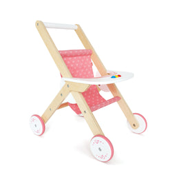 Jucarie din lemn pentru copii - Carucior clasic papusi