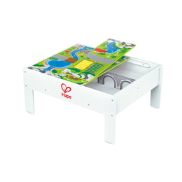 Masa din lemn, reversibila, de depozitare a trenurilor de jucarie