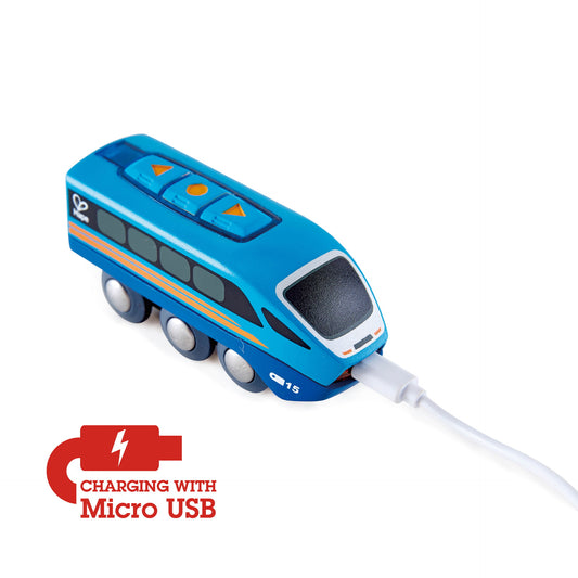 Jucarie din lemn - Tren cu telecomanda (aplicatie Bluetooth)