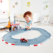 Statie de curse de jucarie pentru copii (34 piese)