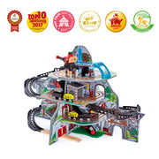 Jucarie din lemn - Set tren si mina in munte (32 piese)