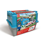 Jucarie din lemn - Set tren metropola (80 piese)