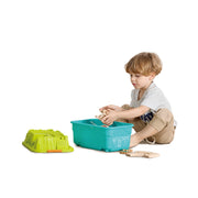 Jucarie din lemn - Trenul de la ferma (40 piese)