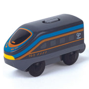 Locomotiva neagra de jucarie cu baterii pentru copii