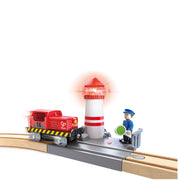 Jucarie din lemn - Set de transport maritim si feroviar (38 piese)