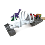 Jucarie din lemn - Tren de jucarie aventurÄƒ Dino (61 piese)