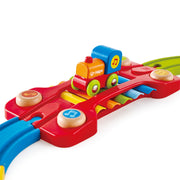 Jucarie din lemn - Sina de tren senzoriala (14 piese)