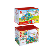 Jucarie din lemn - Masa cu cale ferata, aventura in Jungla