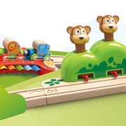 Jucarie din lemn - Sina de tren muzicala Jungla (19 piese)