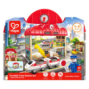 Jucarie din lemn - Set gara portabila