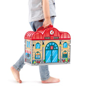 Jucarie din lemn - Set gara portabila