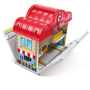 Jucarie din lemn - Set gara portabila