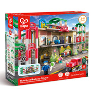 Jucarie din lemn - Tren pe 3 nivele (58 piese)