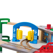 Jucarie din lemn - Tren pe 3 nivele (58 piese)