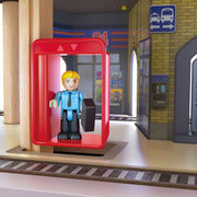 Jucarie din lemn - Tren pe 3 nivele (58 piese)