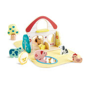 Jucarie din lemn - Geanta cu animale de la Ferma