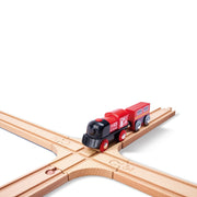 Jucarie din lemn - Kit de extindere a cailor ferate (65 piese)