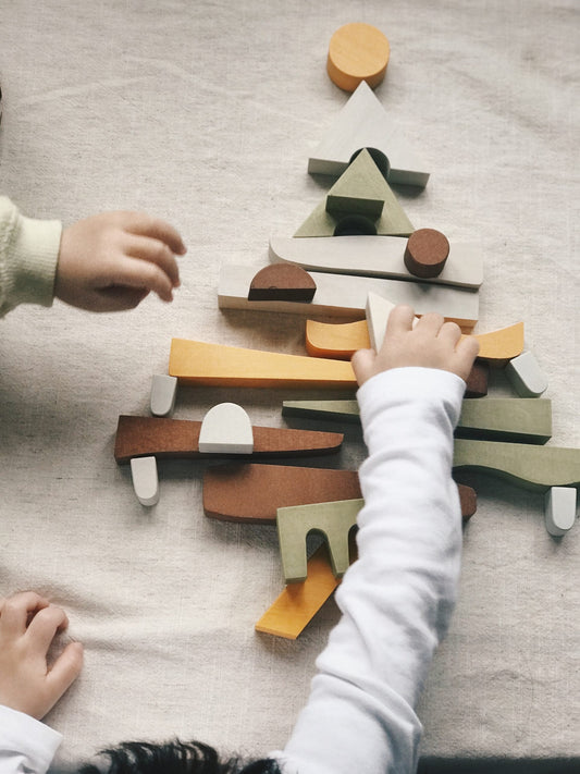 Jucarie din lemn - Blocuri puzzle