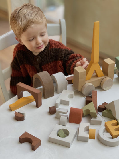 Jucarie din lemn - Blocuri puzzle