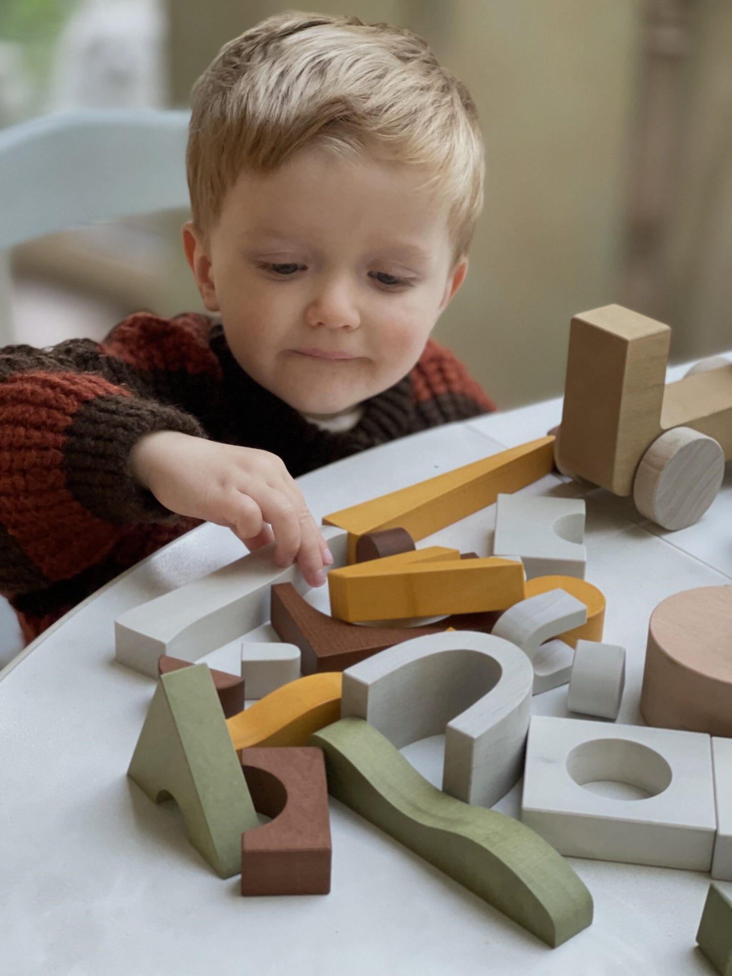 Jucarie din lemn - Blocuri puzzle