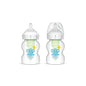 Biberon Anti-Colici cu Gat Larg PP,150 ml. "Options Plus" Design, (2 pack)