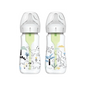 Biberon Anti-Colici cu Gat Larg PP, 270 ml. "Options Plus" design baieti (BPA free) (2 pack)