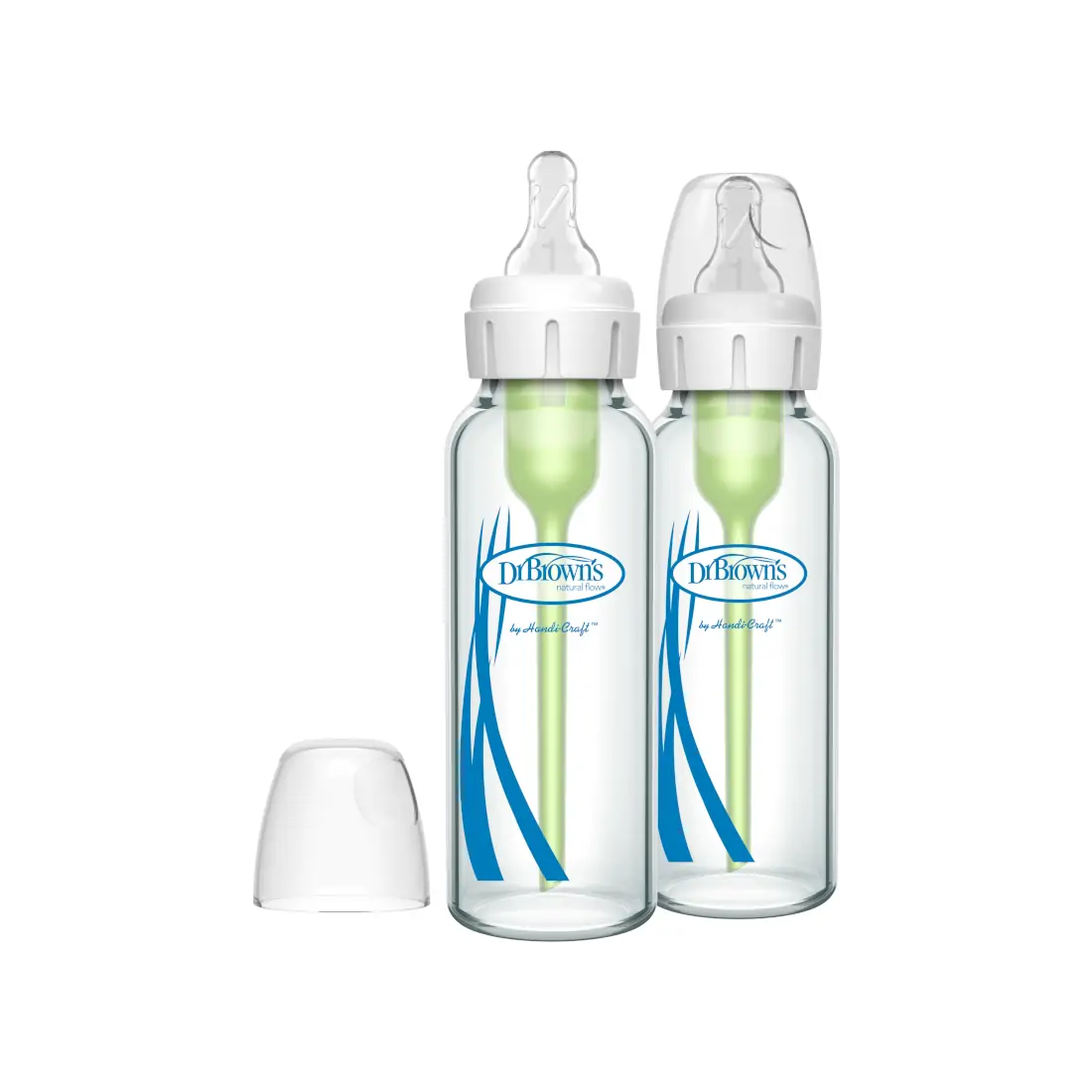 Pachet biberoane Anti-Colici din sticla cu Gat Ingust â€žOptions +â€ï¿½  250 ml. (2pack)