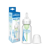 Biberon din plastic Anti-Colici cu Gat Ingust, 120 ml. 