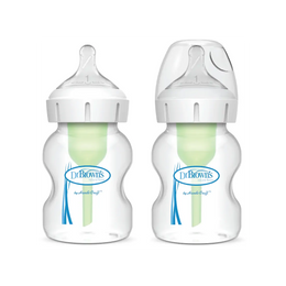 Pachet biberoane din plastic, Anti-Colici cu Gat Larg, 150 ml. 