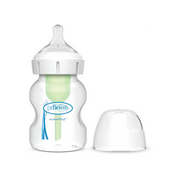 Biberon din plastic, Anti-Colici cu Gat Larg, 150 ml. 