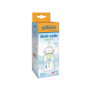 Biberon din plastic, Anti-Colici cu Gat Larg, 150 ml. 