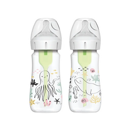 Biberon Anti-Colici cu Gat Larg PP, 270 ml. 