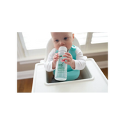 Biberon din plastic Gat Ingust, 250ml., cu cioc ptr. inghitituri mici, Design Flamingo (BPA Free)