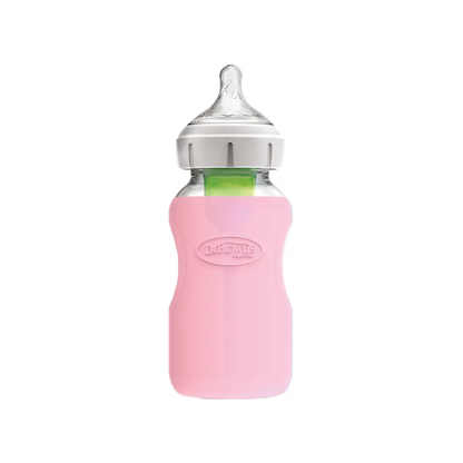 Biberon Anti-Colici cu Gat Larg ”Options Plus” � din sticla 270 ml.