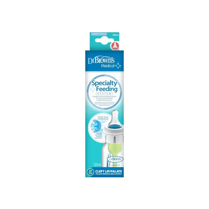 Biberon din plastic cu Gat Ingust 120 ml. cu Sistem Special de Hranire