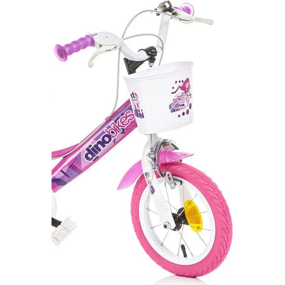 Bicicleta copii Dino Bikes 12' Fairy roz