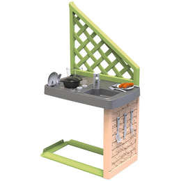 Bucatarie Smoby Life pentru casuta cu 17 accesorii