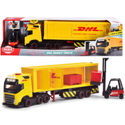 Camion Dickie Toys DHL Heavy Truck 35 cm cu lumini si sunete
