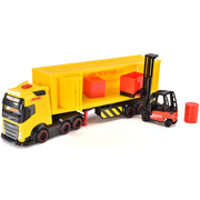 Camion Dickie Toys DHL Heavy Truck 35 cm cu lumini si sunete
